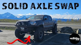 1 Ton axle swap on Tacoma 2nd Gen in 20 min