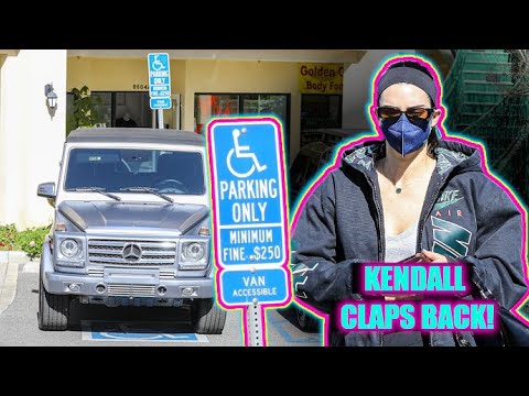 Kendall Jenner Claps Back After Paps Shame Her For Parking In Handicap Spot