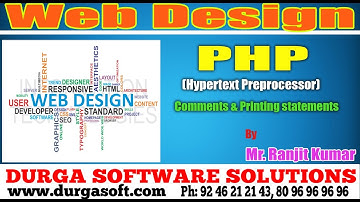 Php tutorials||onlinetraining||Php ||comments & Printing Statements by Ranjit kumar