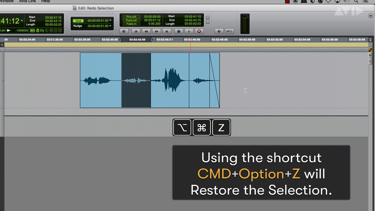 Pro Tools Tech Tip — Restore Selection - YouTube