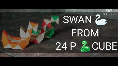 How to make SWAN with 24 pieces Snake Cube/SLOW TUTORIAL/BRAIN TWISTER