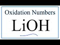 Oxidation Numbers and Hydroxide Ion