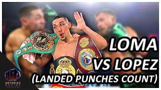 Film Study: Vasyl Lomachenko vs Teofimo Lopez (Landed Punches Count | 60 FPS) - Artorias Boxing