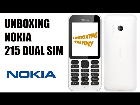 Unboxing NOKIA 215 Dual sim white