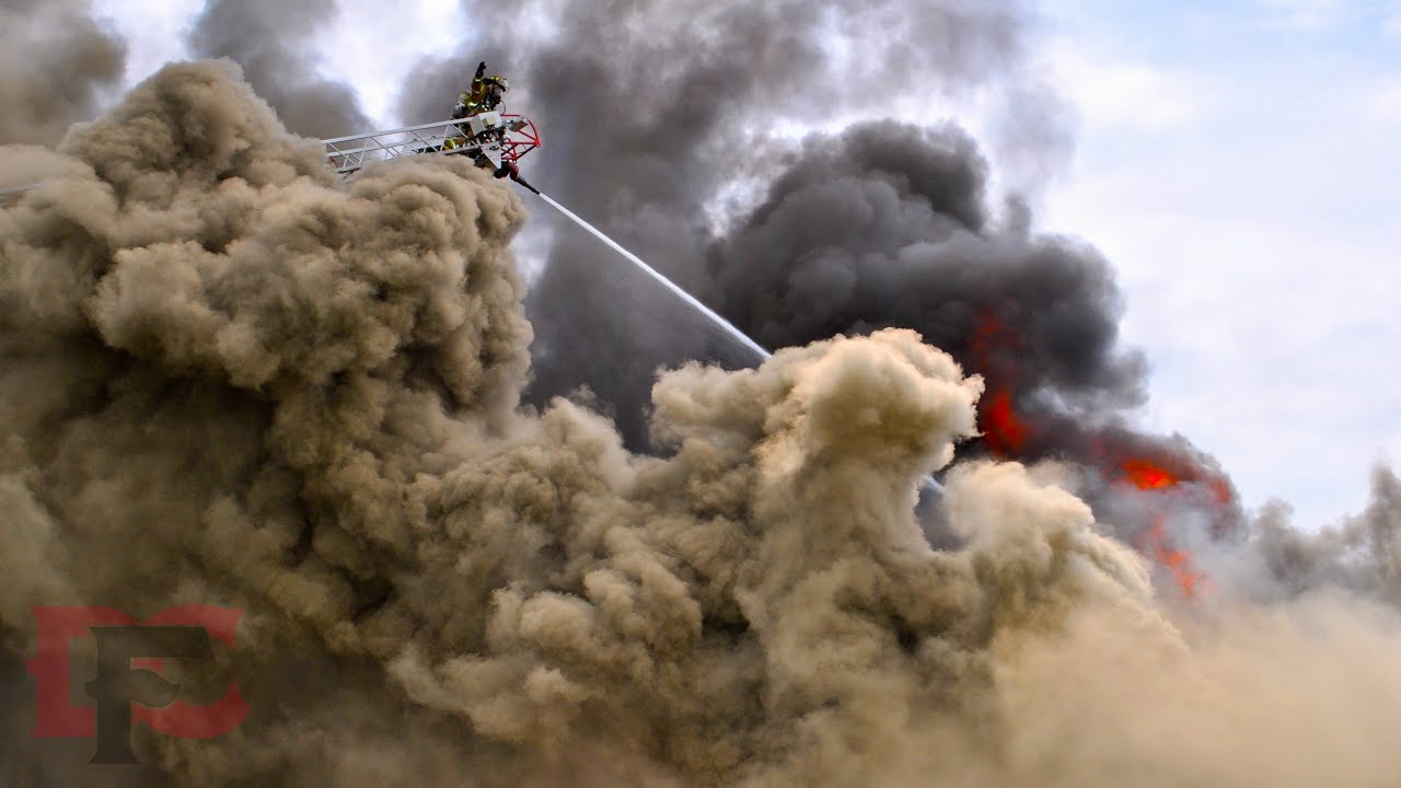 Firefighters Evacuated From Large 2-Story House Fire