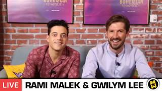 Interview of Rami Malek and Gwilym Lee in SensaCine - Transmission on Facebook LIVE