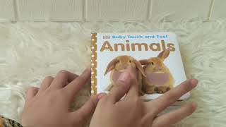 DK Baby Touch and Feel ANIMALS Board Books with touchy-feely textures on every pages