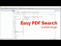 Easy PDF Search walkthrough