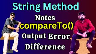 Java compareTo() and compareToIgnoreCase() method Notes | Difference | Error | Output