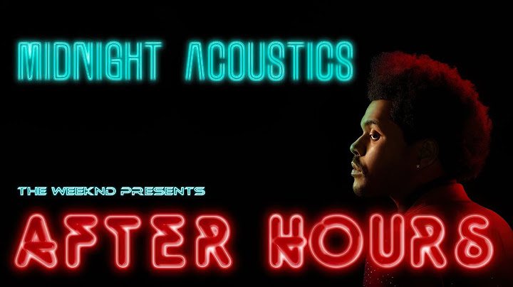 After Hours Acoustic version - Acoustic performance video thumbnail