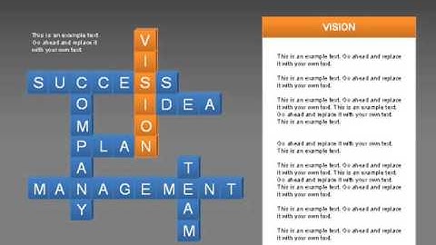 Business Crossword for PowerPoint by PoweredTemplate.com