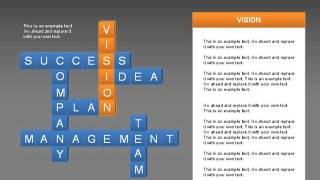Business Crossword for PowerPoint by PoweredTemplate.com