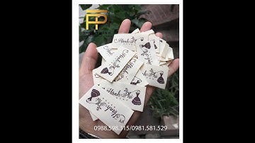 Mác quần áo - giá in tại xưởng