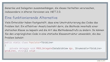 Verstehen der Ausnahme „CLR hat ein ungültiges Programm erkannt“ bei der Verwendung generischer Met