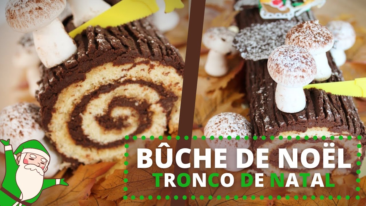 Rocambole Tronco de Natal / Bûche de Noël