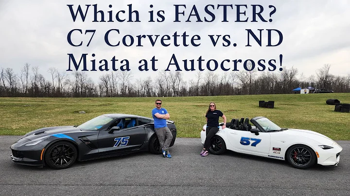 Which is FASTER? C7 Corvette vs. ND Miata at Autocross!