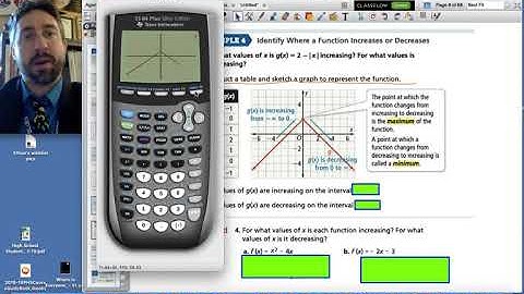 1.1 Video Notes (part 2) Key Features of Graphs