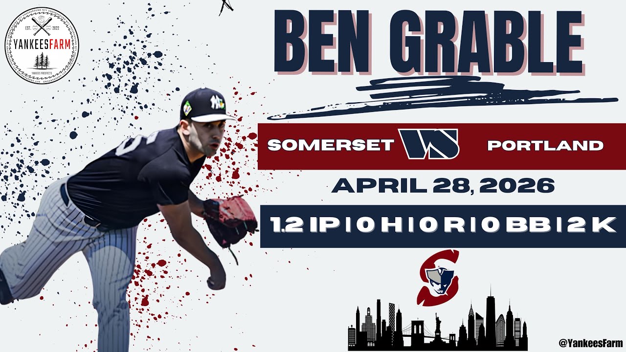 Ben Grable Vs. Portland Seadogs 4/29/26 (AA Debut) - YouTube