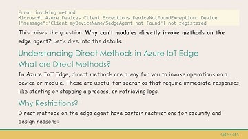 How to Call a Direct Method on IoT Edge Agent from Another Module?