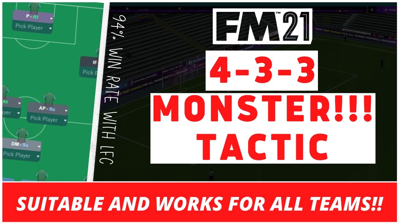 Pep Guardiola Man City 4-3-3 Tactic for FM21