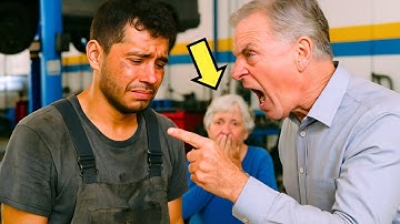 MONTEUR ONTSLAGEN NA GRATIS REPARATIE AUTO OUDERE VROUW… ZONDER TE WETEN WIE ZE WAS