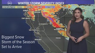 California Weather: Blizzard Warning & the biggest snow storm of season