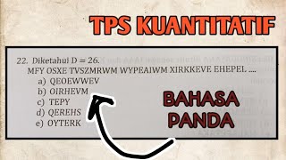 BAHASA PANDA CONTOH SOAL TPS UTBK SNBT 2023 PART 2