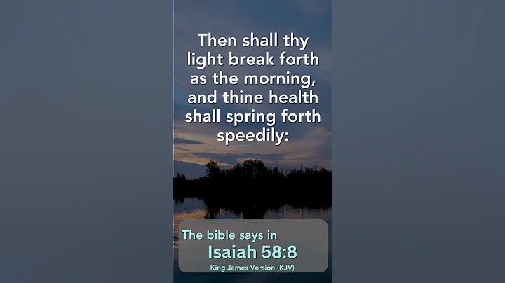 Isaiah 58:8 - Day315 - Daily Bible Scripture