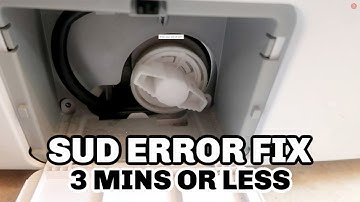 Samsung Washer " SUD"  ERROR CODE FIX | EASY 1 Minute Fix