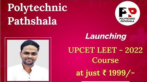 upcet leet 2022 paid batch, this offer is vaid for limited students @PolytechnicPathshala