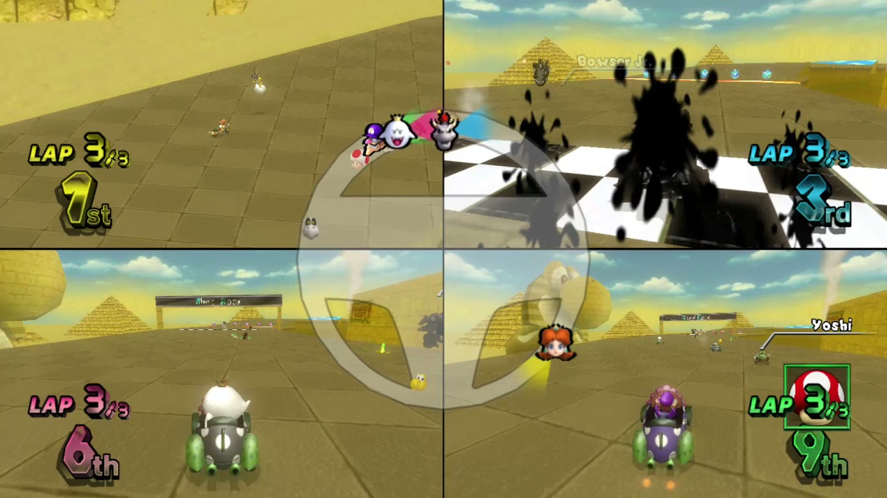 Mario Kart Wii Custom Tracks ✦ 4 Players #119