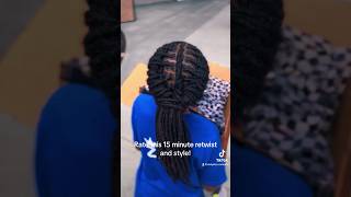 Zion’s 15 minute retwist and style! | No gel, clips, or comb