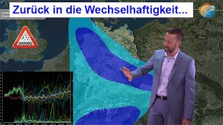 Das Wichtigste in Kürze: Zurück in die Wechselhaftigkeit. Gewitter- & Starkregengefahr bis Ende Mai.