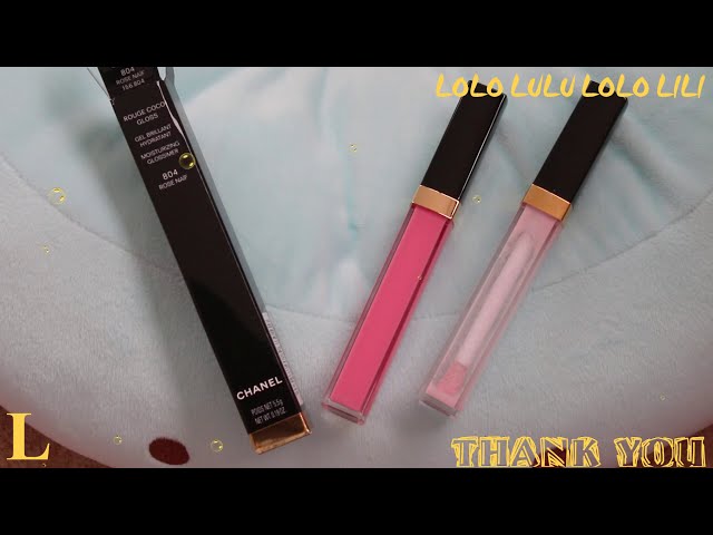 CHANEL ROUGE COCO GLOSS ROSE NAIF & ICING 