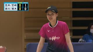 2021全日本選抜ソフトテニス　女子ダブルス　決勝  笠井・芝崎（ナガセケンコー）ｖｓ徳川・黑木（ヨネックス）