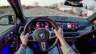 2023 BMW X7 M60i  POV Sunset Drive (Binaural Audio)