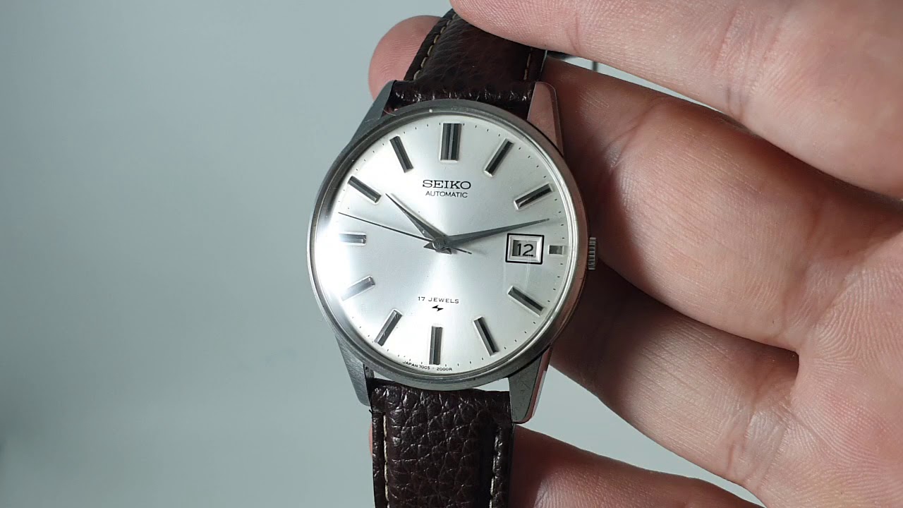 1972 Seiko men's vintage automatic watch. Model reference 7005-2000 -  YouTube