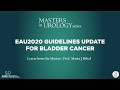 Eau2020 guidelines update for bladder cancer   masters in urology webinars