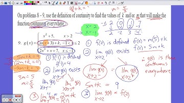 AP Calc AB | Unit 3 - Continuity, Intermediate Value Theorem, Derivatives (Test Review Q5)