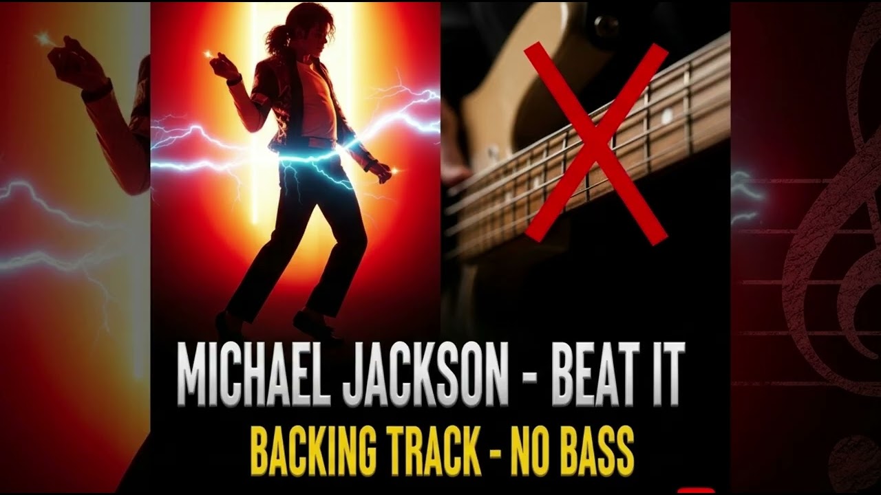 Beat It – No Bass Backing Track | Michael Jackson | Bass Practice Track