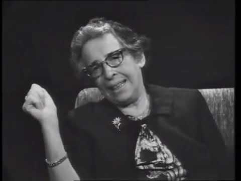 Hannah Arendt entrevistada por Günter Gaus en 1964 - YouTube