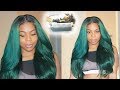 Trying out WATER COLOR HAIR DYE METHOD on Black hair|  TEAL HAIR COLOR | West Kiss Hair