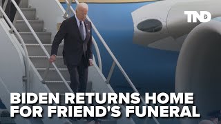 President Biden returns to Scranton, Pennsylvania for friend's funeral