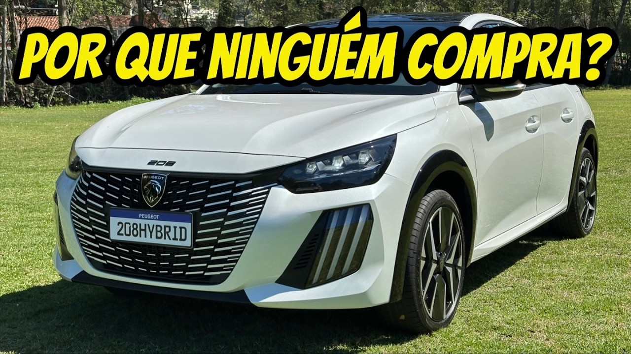 NOVO Peugeot 208 - NOVO MOTOR HÍBRIDO! MAS POR QUE NINGUÉM COMPRA?