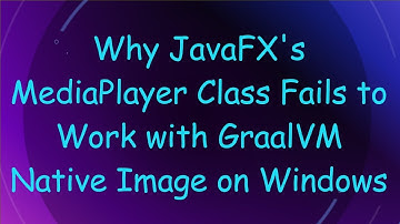 Why JavaFX