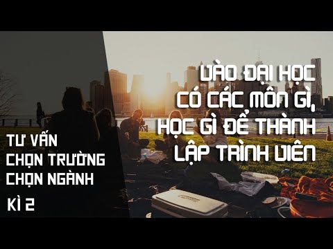 Vào Đại Học có môn gì, học gì để thành lập trình viên