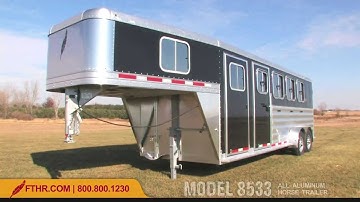 Tour the New Economical All Aluminum Horse Trailer Featherlite Model 8533