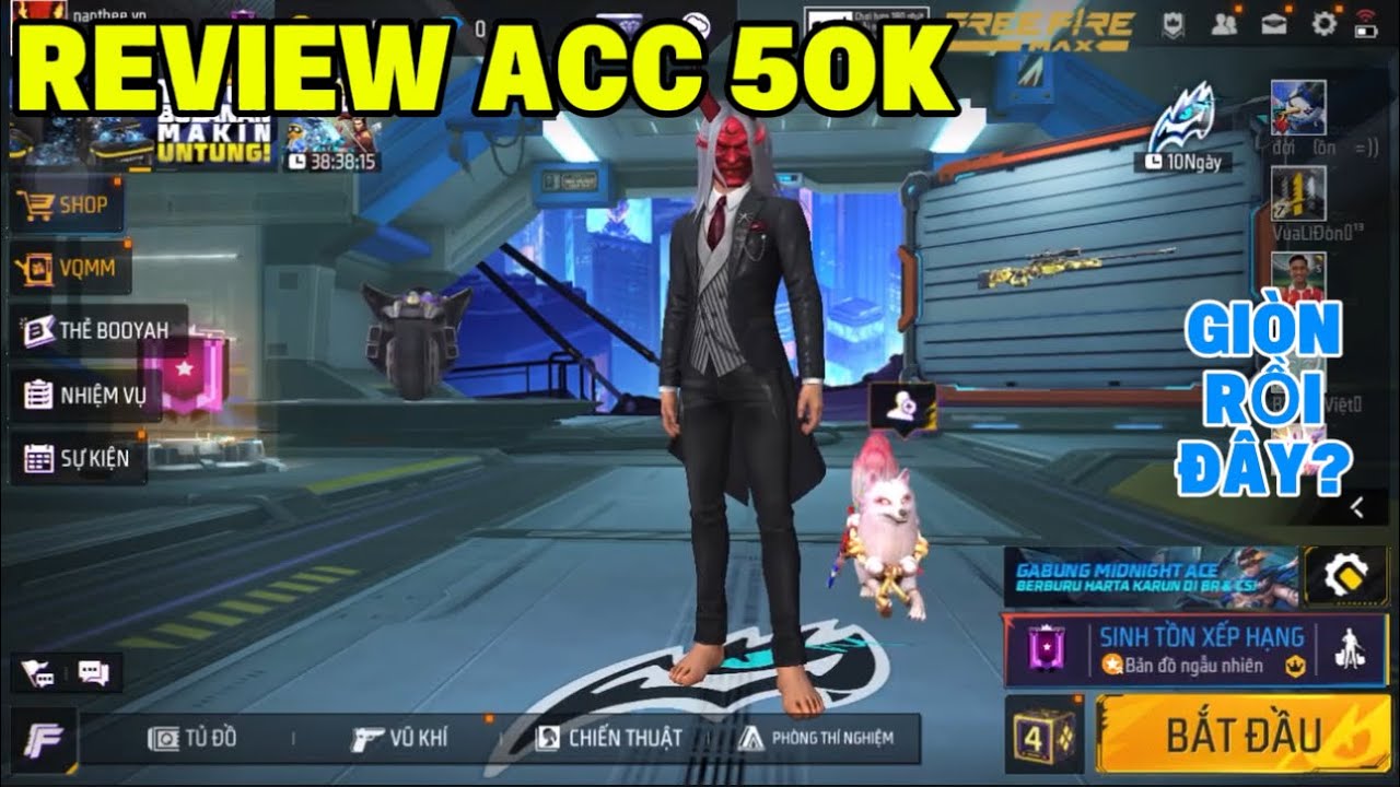 tại 888 casino Review Acc 50K Có Nhiều Đồ Nam Và Nữ Đủ Dùng Free Fire
