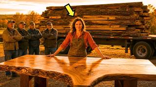 THE LUMBER COMPANY ABANDONED OAK ON HER LAND… SHE TURNED IT ALL INTO A 6 FIGURE BUSINESS