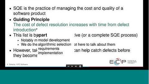 Webinar 012: Managing Defects in HPC Software Development